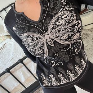 Y2K butterfly blue canyon